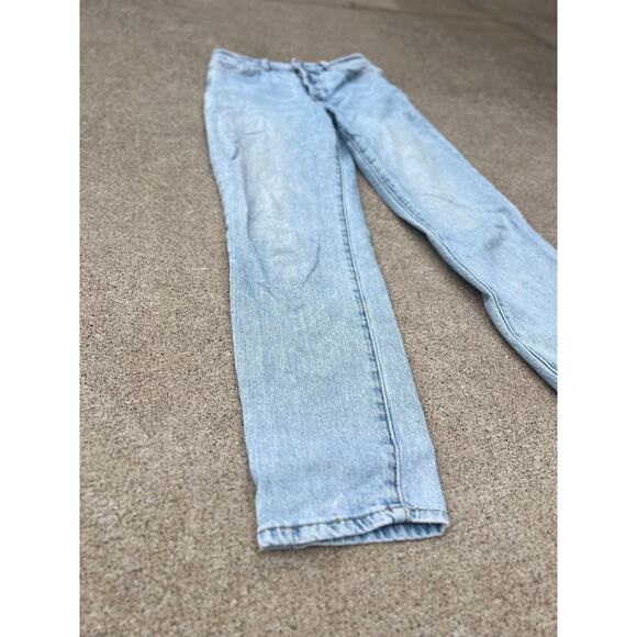 & Denim H&M Pants Women Size 2 Blue Denim Ultra High Waist Mom Jeans Button Fly - Picture 2 of 7